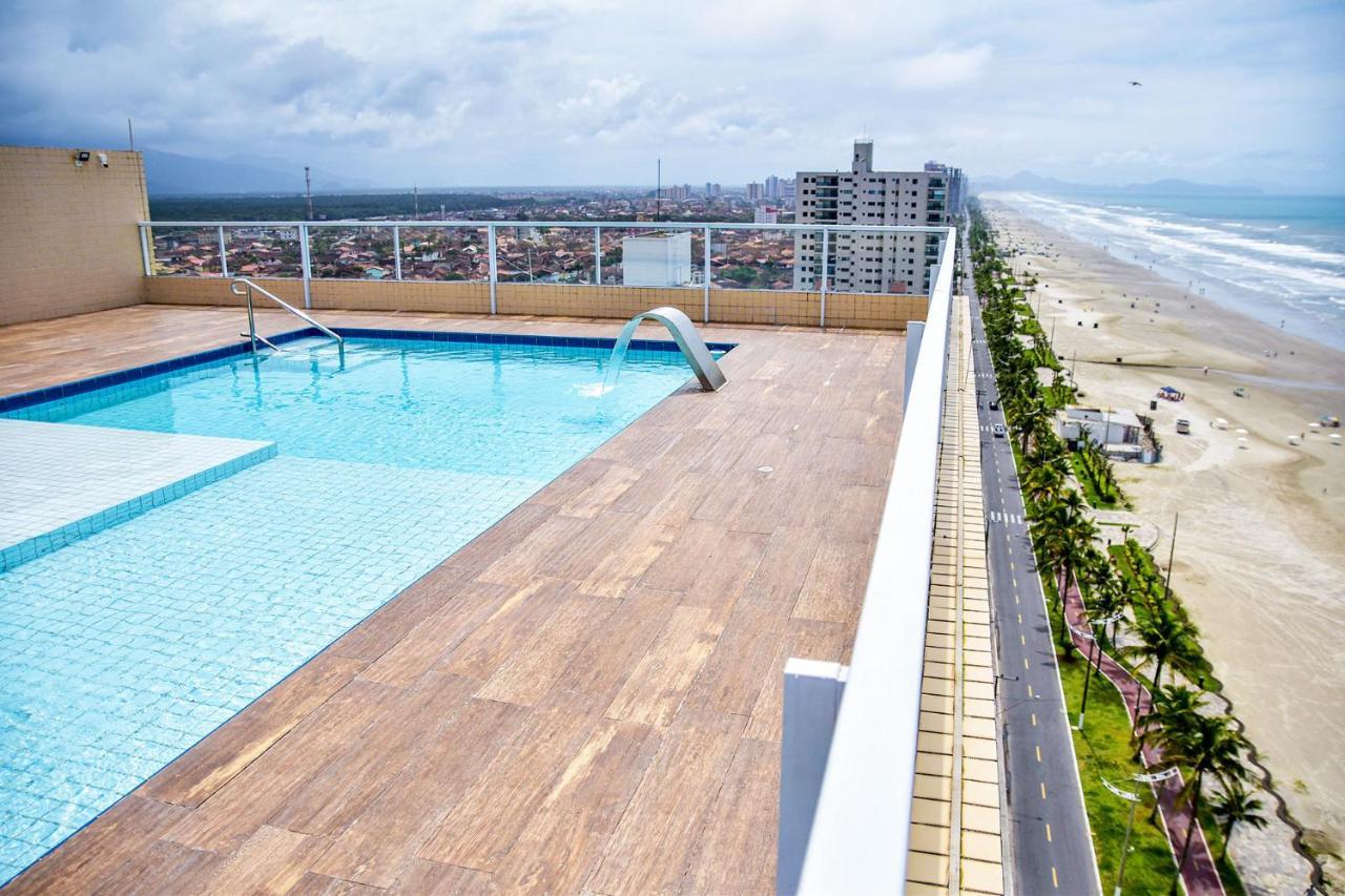 Ferienwohnung Apto C Wi-Fi A Beira-Mar Na Praia Jardim Real Sp Praia Grande  Exterior foto