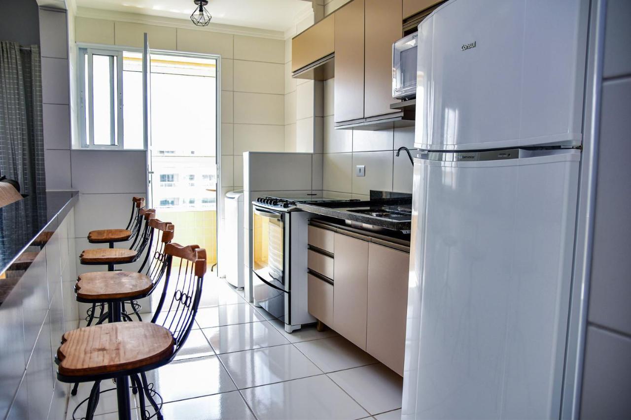 Ferienwohnung Apto C Wi-Fi A Beira-Mar Na Praia Jardim Real Sp Praia Grande  Exterior foto